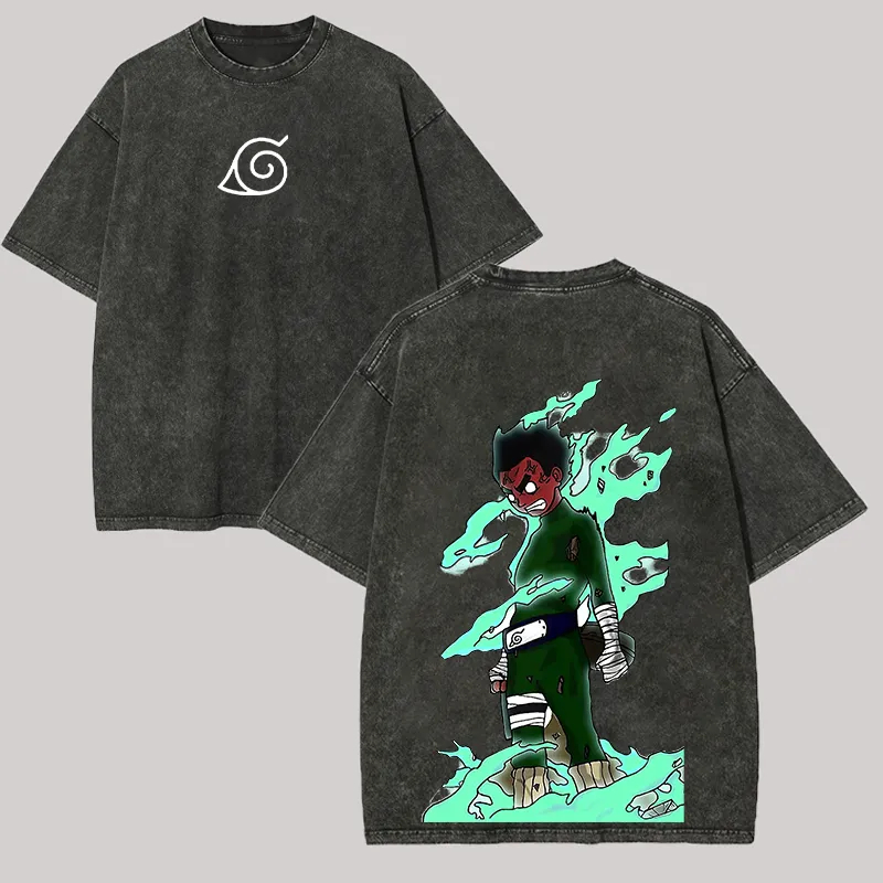 Anime Cosplay Naruto - Rock Lee Eight Gates T Shirt