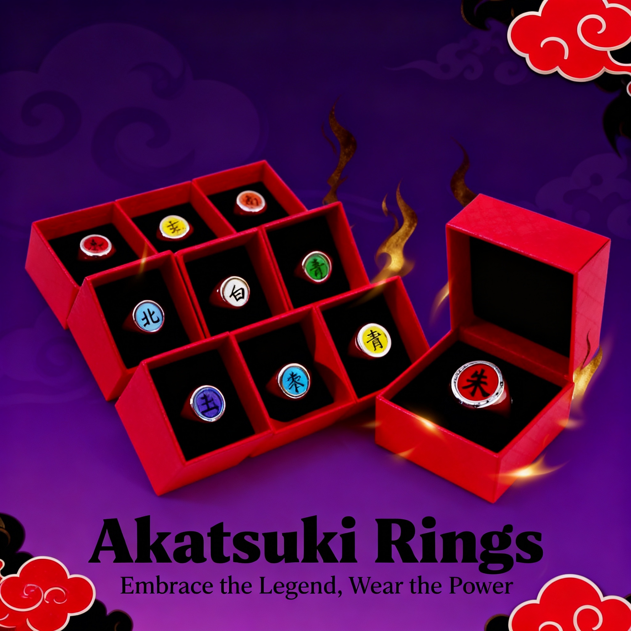 Anime Cosplay Naruto - Hot Anime Accessories Ring Akatsuki Itachi