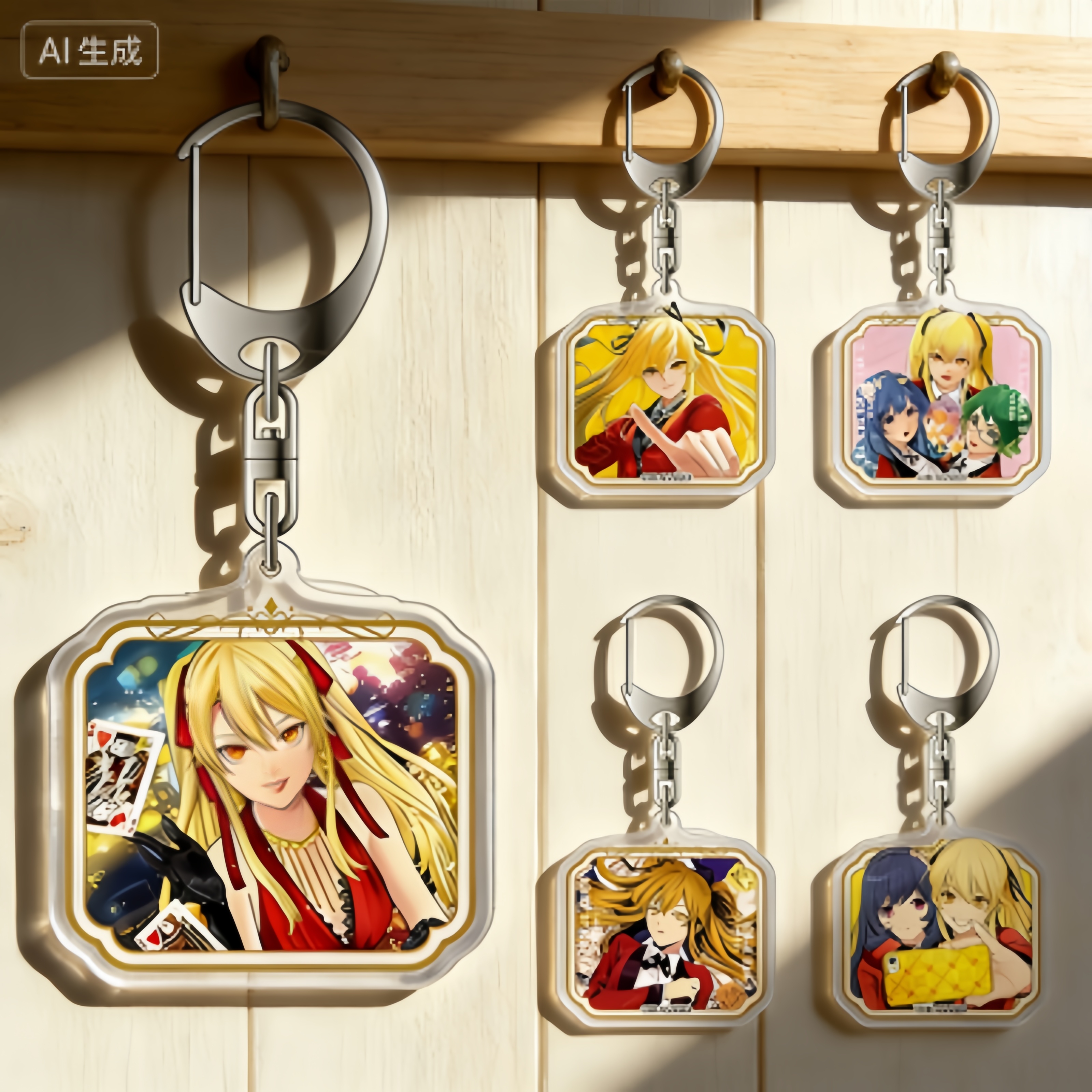 Anime Cosplay Yumeko - Kakegurui Anime Acrylic Pendant Keychains Mary