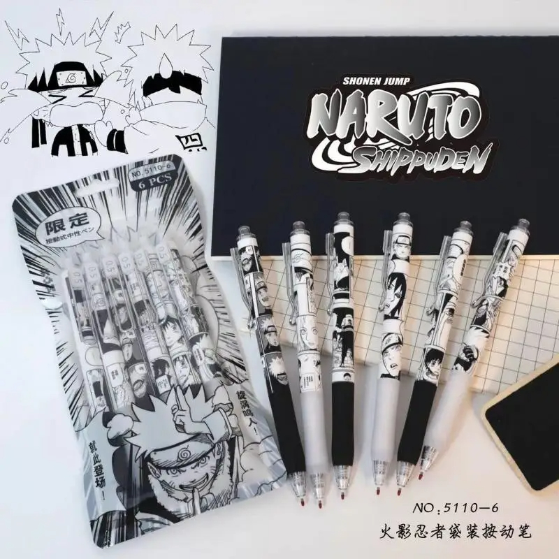 Anime Cosplay Naruto - Naruto 6Pcs/set Gel Pen Anime Uchiha