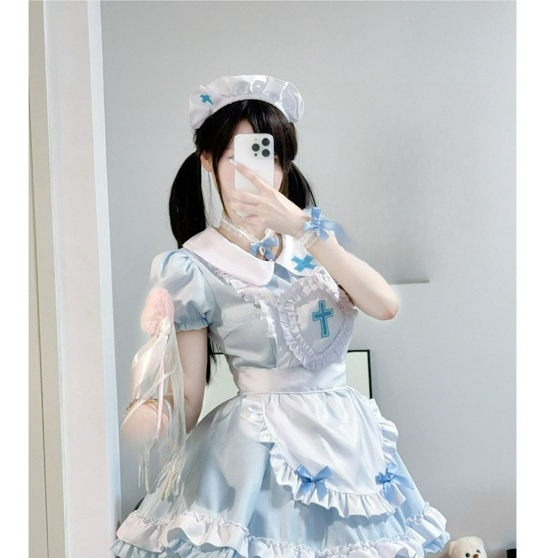 Anime Cosplay Nurse - Gothic Maid Lolita Cosplay Costume Japanese