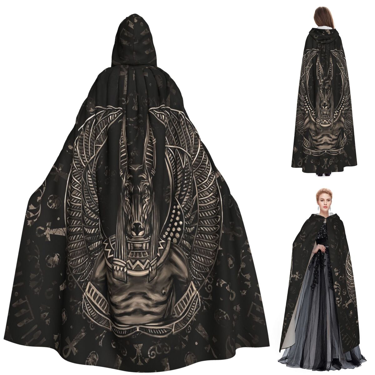 Anubis Egyptian God Sepia Long - Egypt Cosplay Anime reseña y precio