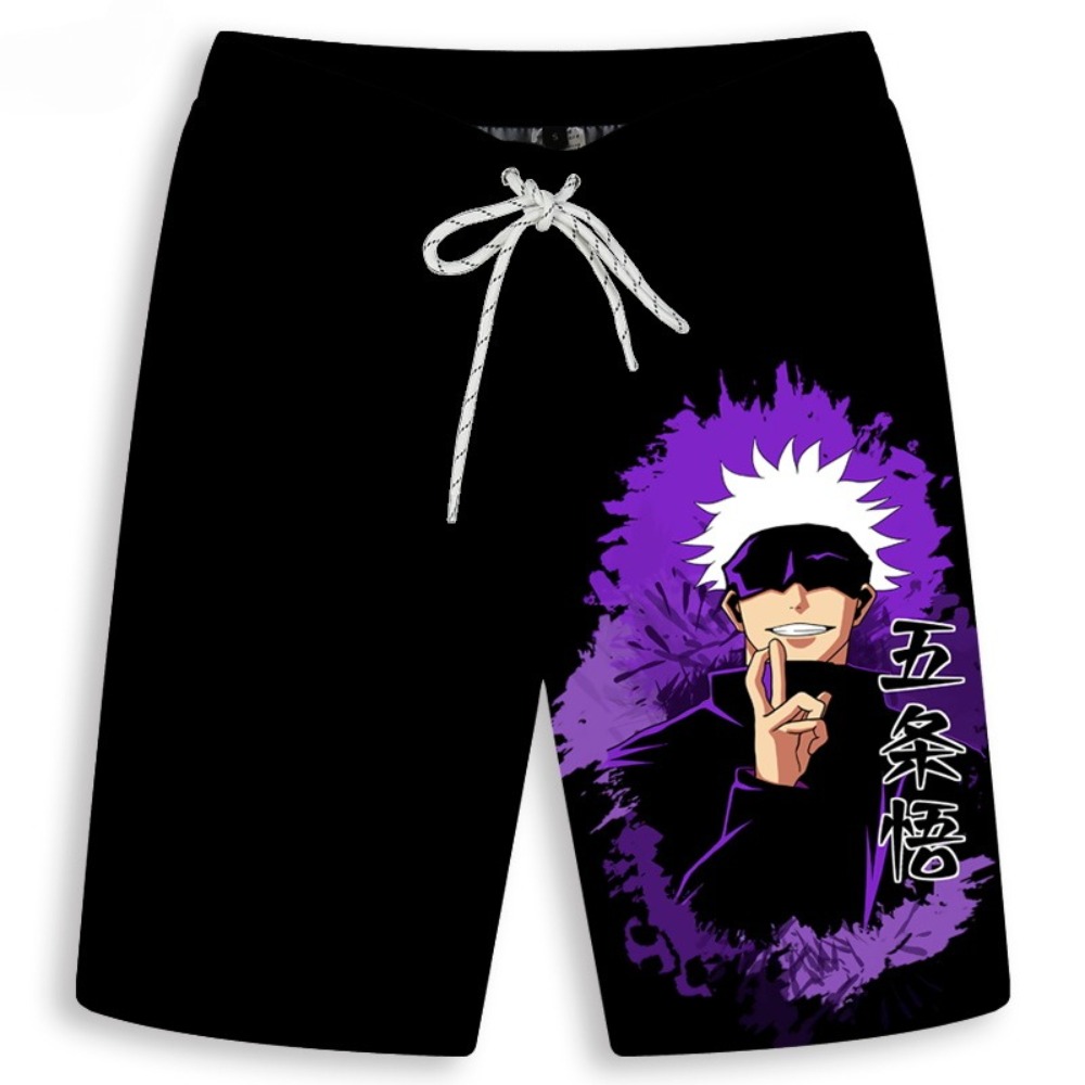 Men's Gojo Satoru Printed Shor - Anime Cosplay Naruto reseña y precio