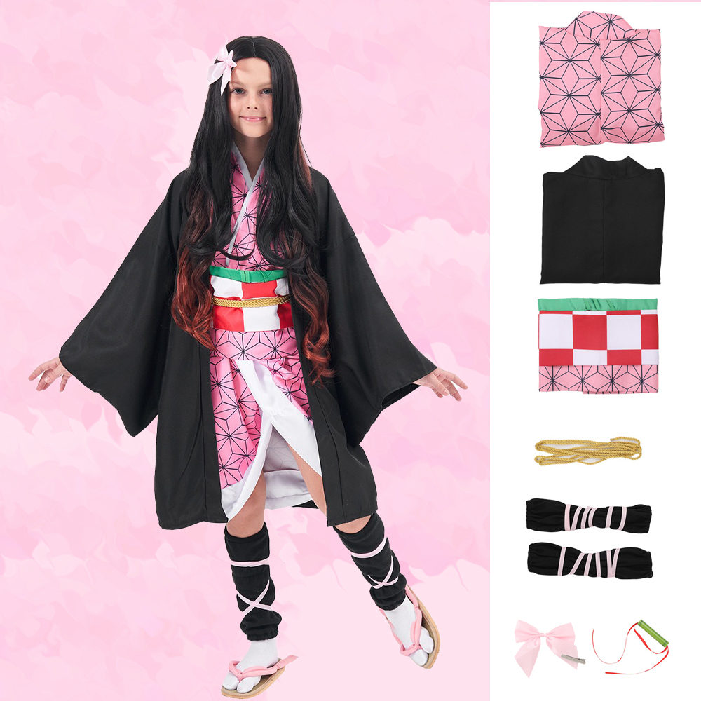 Complete Nezuko Kamado Cosplay - Anime Cosplay Demon Slayer reseña y precio