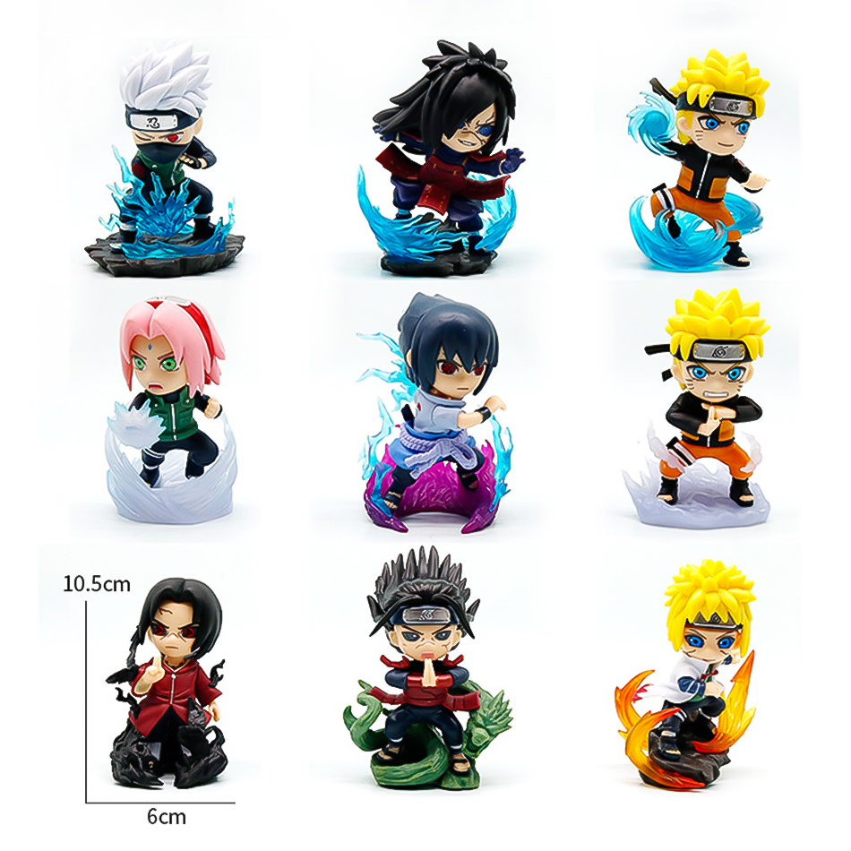 1-9pcs Naruto blind box Figure - Anime Cosplay Naruto reseña y precio