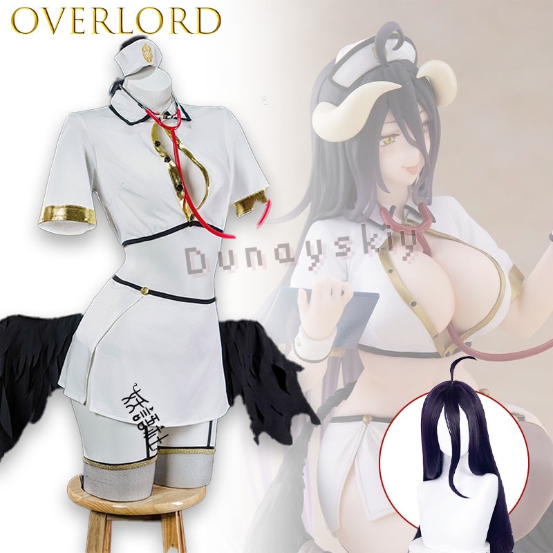 OVERLORD Albedo Gothic Angel N - Anime Cosplay Nurse reseña y precio