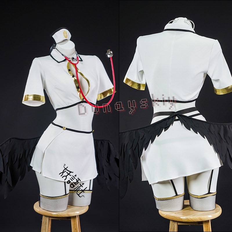 OVERLORD Albedo Gothic Angel N - Anime Cosplay Nurse reseña y precio