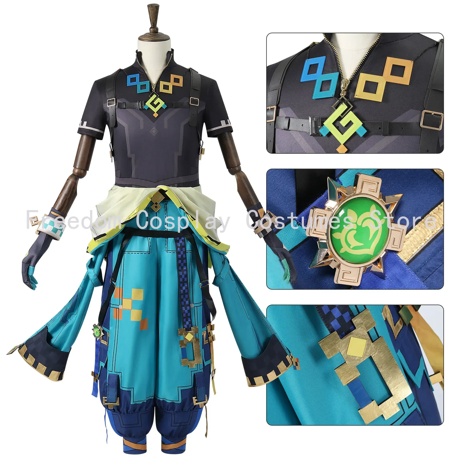 Game Genshin Impact Kinich Cos - Anime Cosplay Wigs reseña y precio