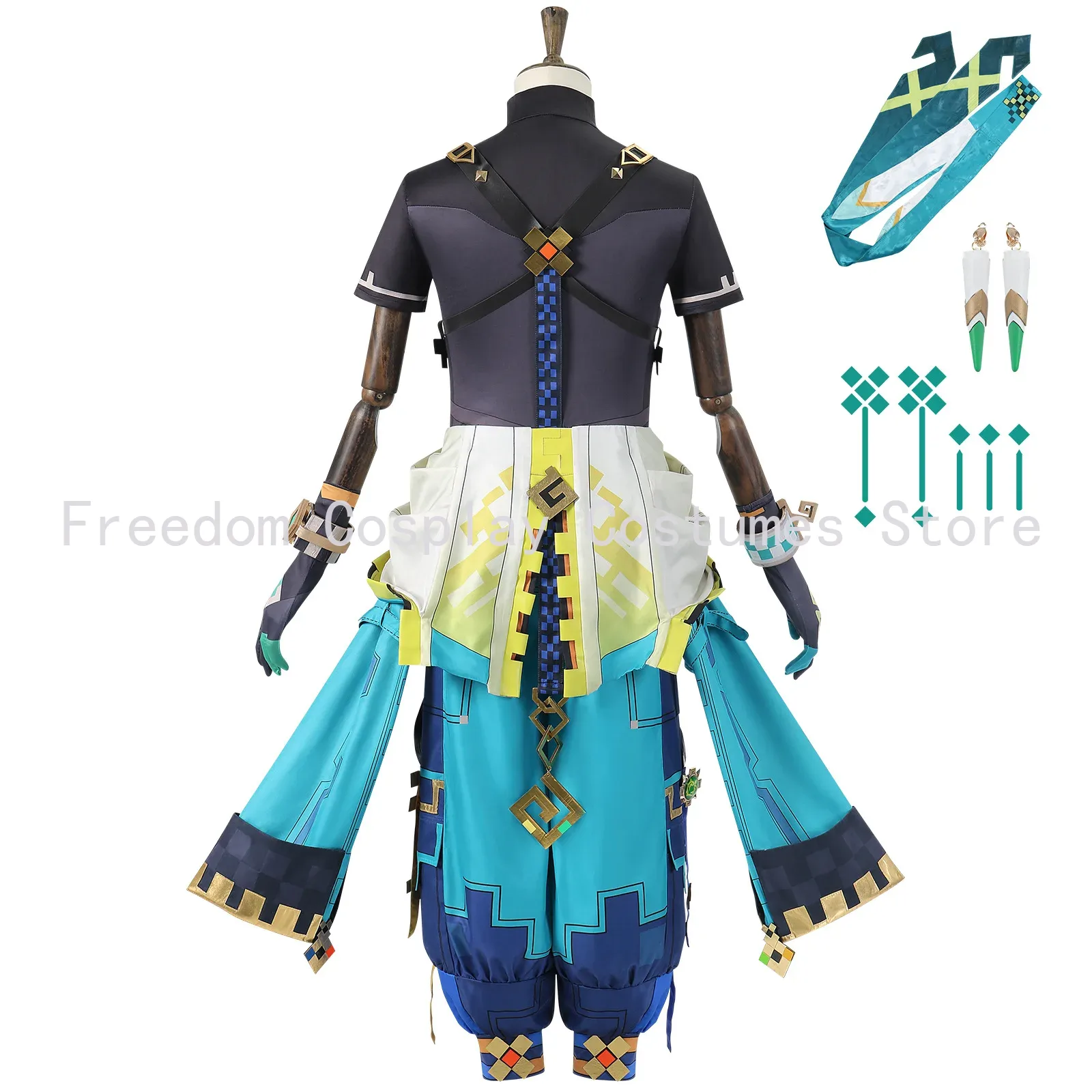 Game Genshin Impact Kinich Cos - Anime Cosplay Wigs reseña y precio