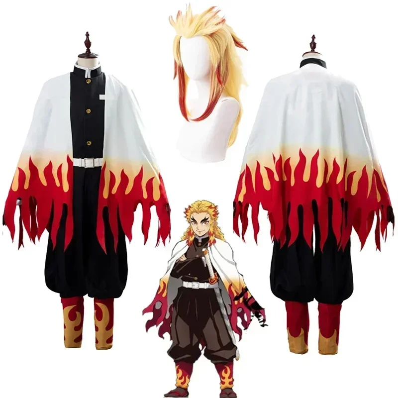 Rengoku Kyoujurou Fantasy Wigs - Anime Cosplay Demon Slayer reseña y precio