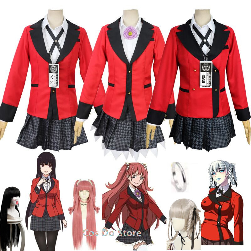 Anime Kakegurui Yumeko Costume - Anime Cosplay Yumeko reseña y precio