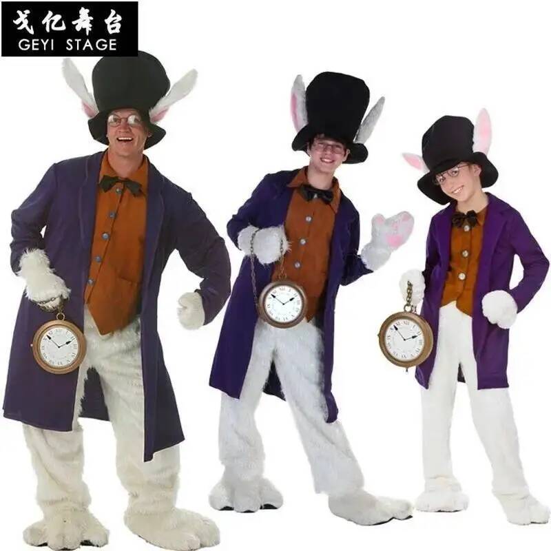 Alice Clothes White Child Rabb - Anime Cosplay Dress For Men reseña y precio