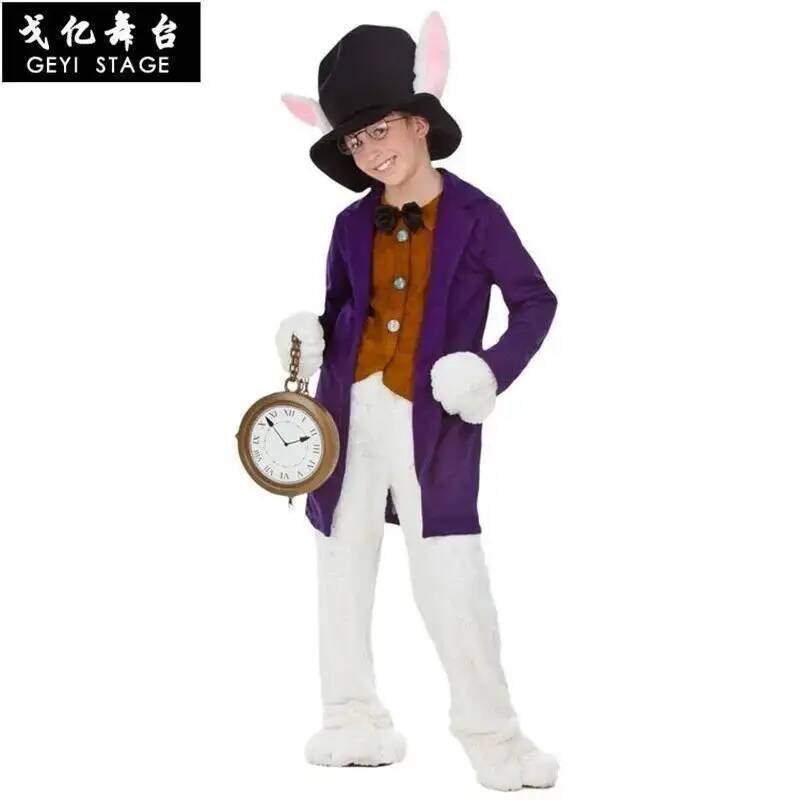 Alice Clothes White Child Rabb - Anime Cosplay Dress For Men reseña y precio