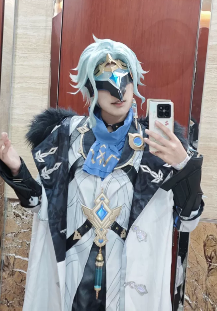 Genshin Impact Cosplay Il Dott - Anime Cosplay Mask reseña y precio