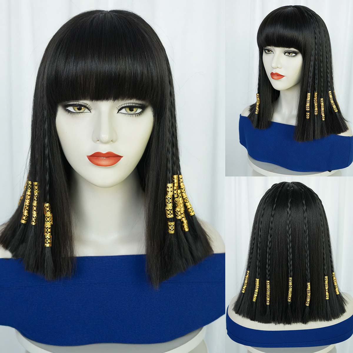 Fashion Wig Women Halloween Co - Egypt Cosplay Anime reseña y precio