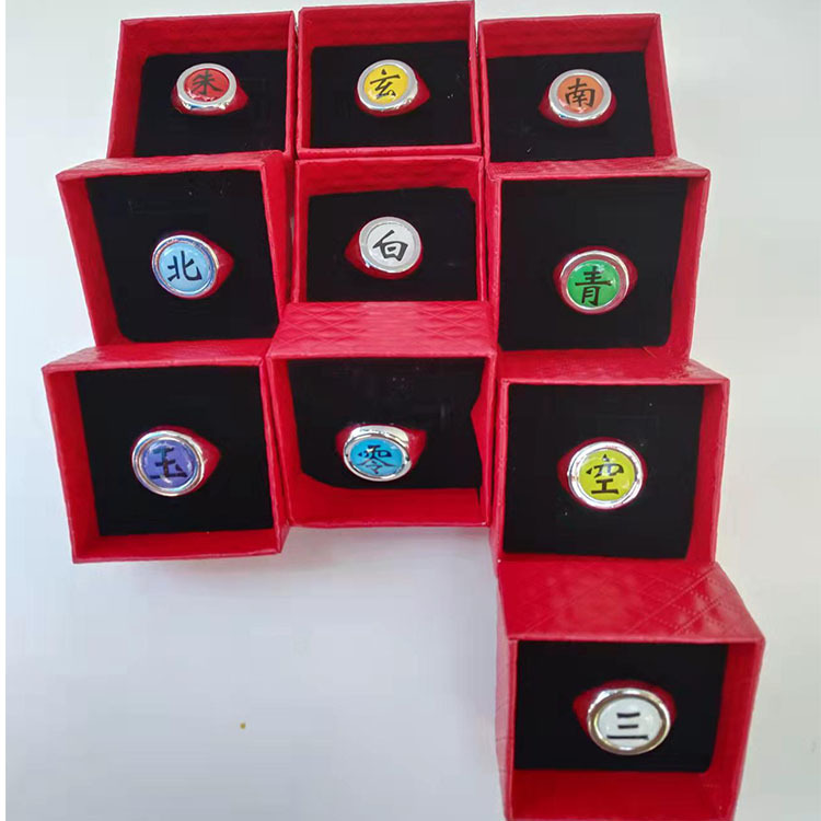 Hot Anime Accessories Ring Aka - Anime Cosplay Naruto reseña y precio