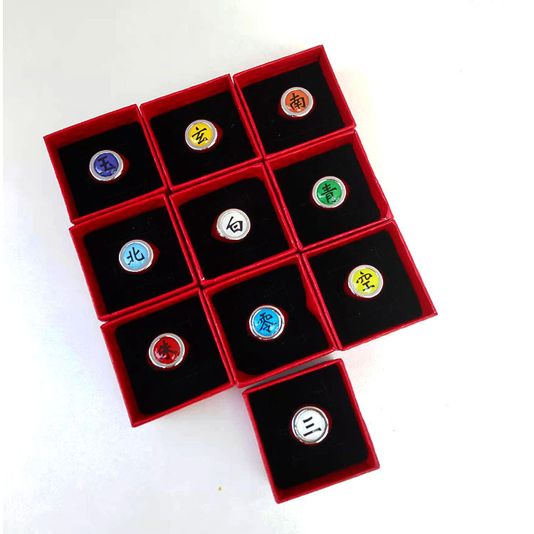 Hot Anime Accessories Ring Aka - Anime Cosplay Naruto reseña y precio