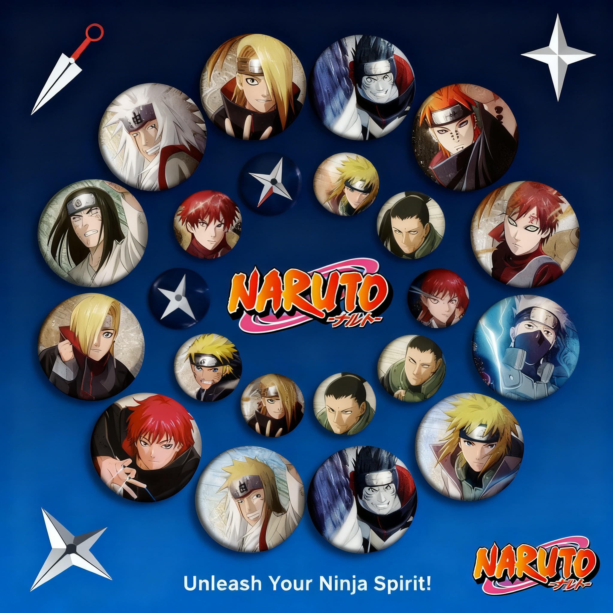 Naruto Anime Badge Pin 58mm Sa - Anime Cosplay Naruto reseña y precio
