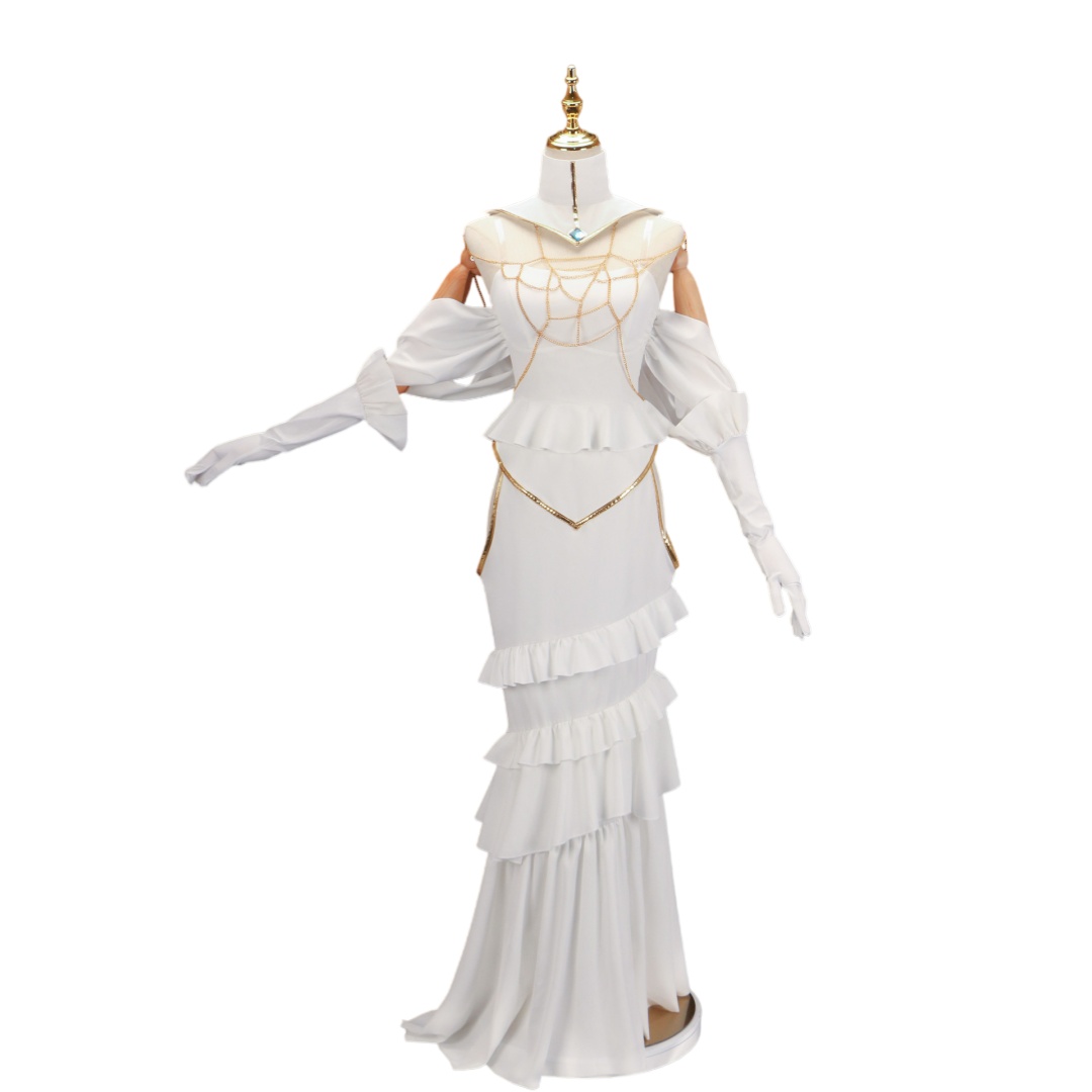Overlord Arubedo Pure-White De - Anime Cosplay Wigs reseña y precio