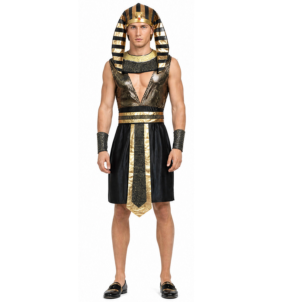 Men Egyptian Pharaoh Costume A - Egypt Cosplay Anime reseña y precio
