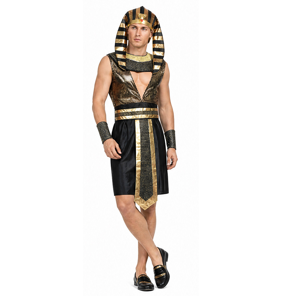 Men Egyptian Pharaoh Costume A - Egypt Cosplay Anime reseña y precio