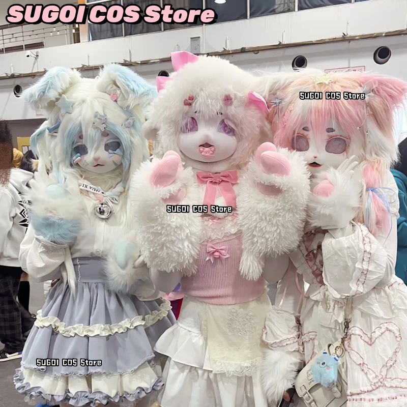 aBcSCS*Fursuit Head Kigurumi C - Anime Cosplay Mask reseña y precio