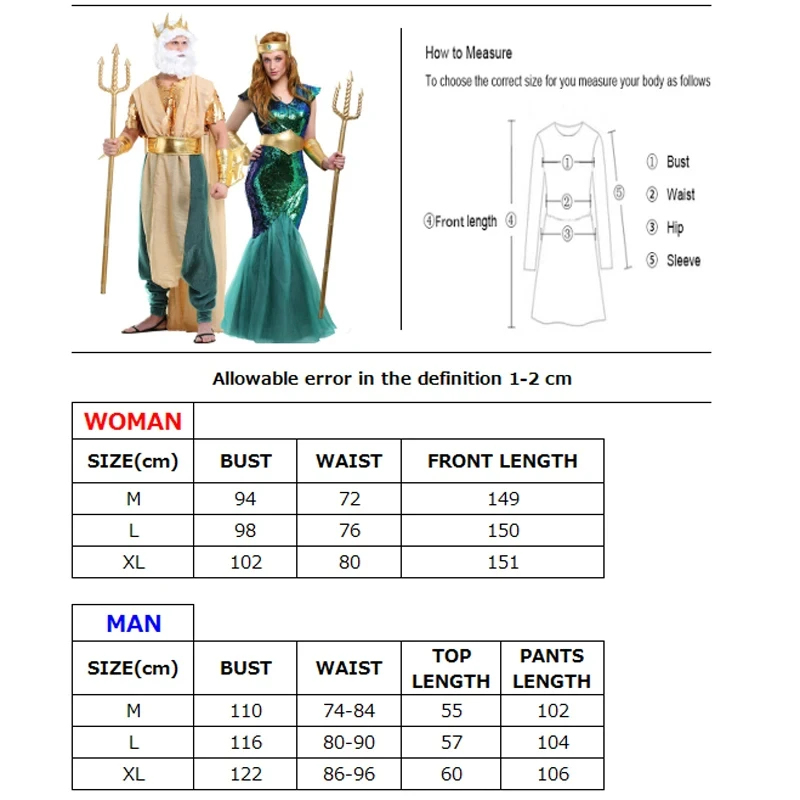 ❤2026✚Women Sea Siren Mermaid  - Egypt Cosplay Anime reseña y precio