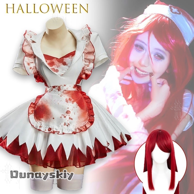 OHaYo%Bloody Nurse Fanart Hall - Anime Cosplay Nurse reseña y precio
