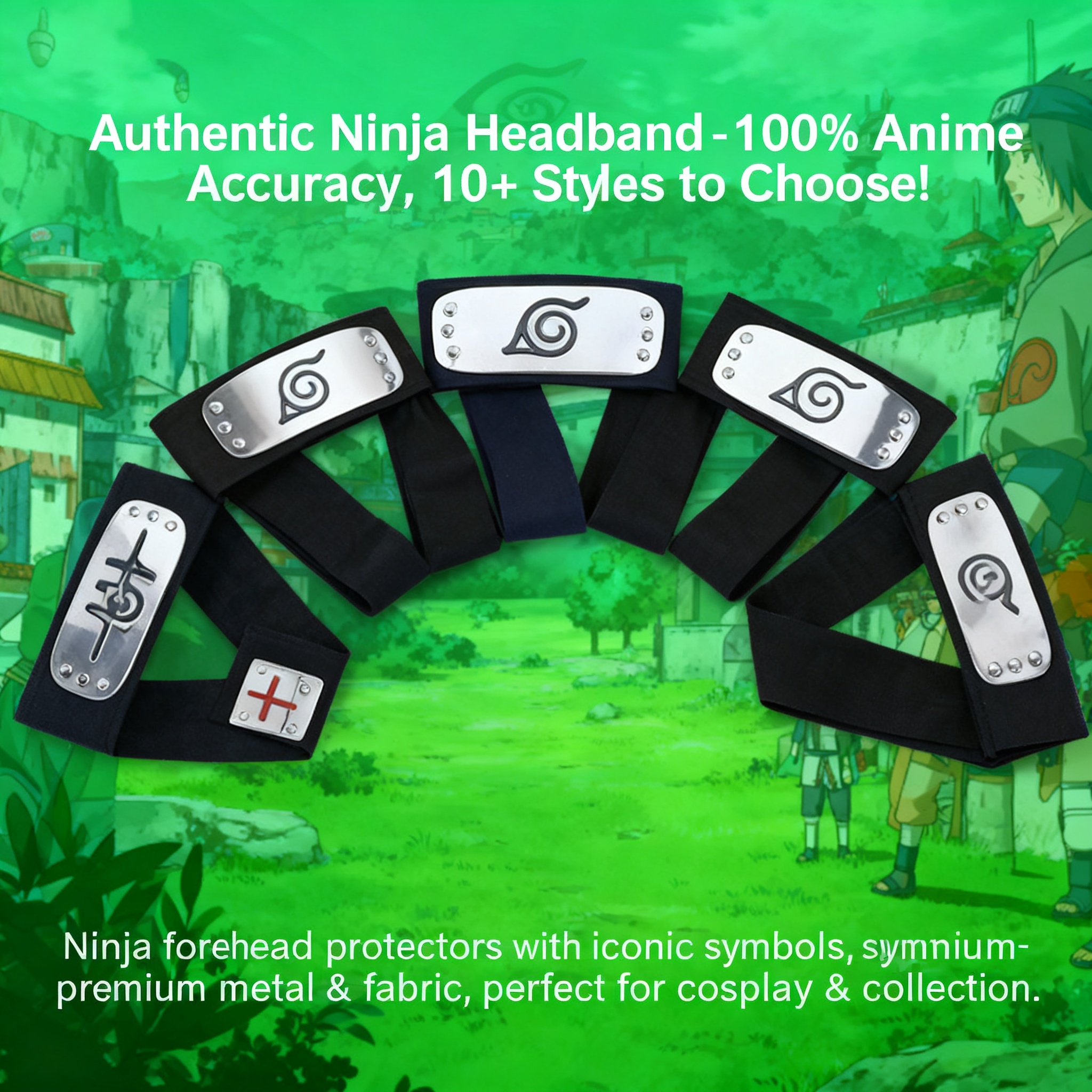 Naruto Cosplay Headband Leaf V - Anime Cosplay Naruto reseña y precio