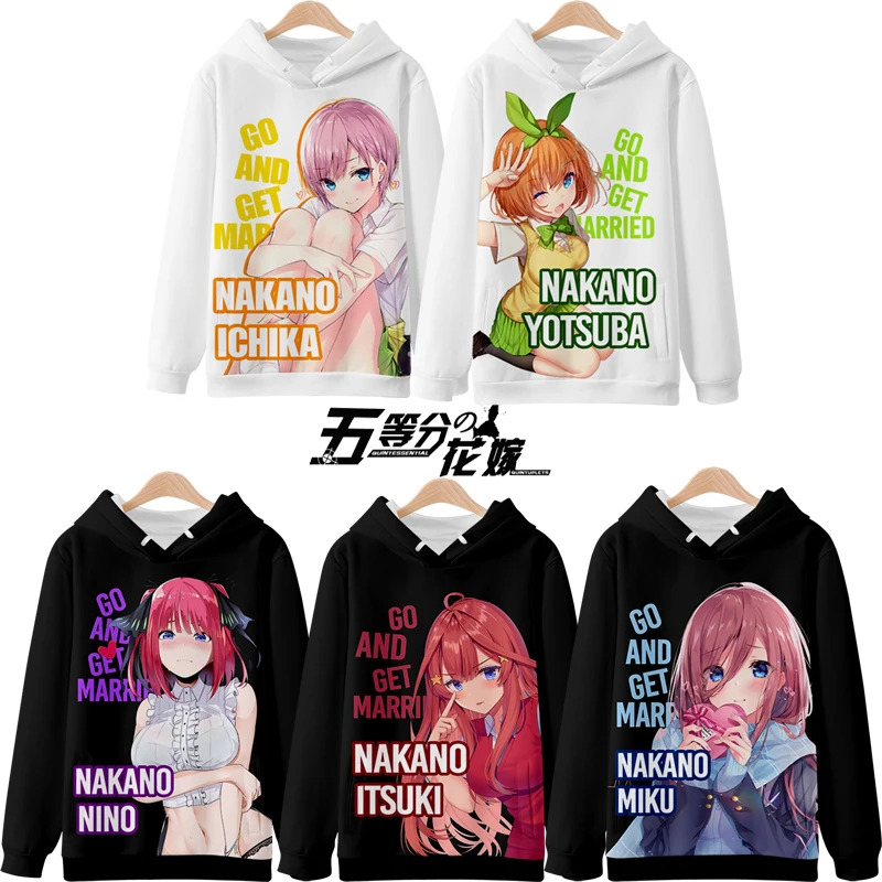 vivi 2025 3D Hoodies The Quint - Quintuplets Anime Cosplay reseña y precio