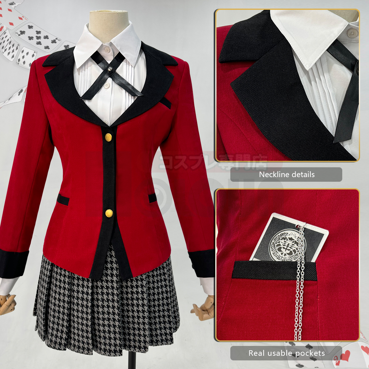 HOLOUN Jabami Yumeko Kakegurui - Anime Cosplay Yumeko reseña y precio