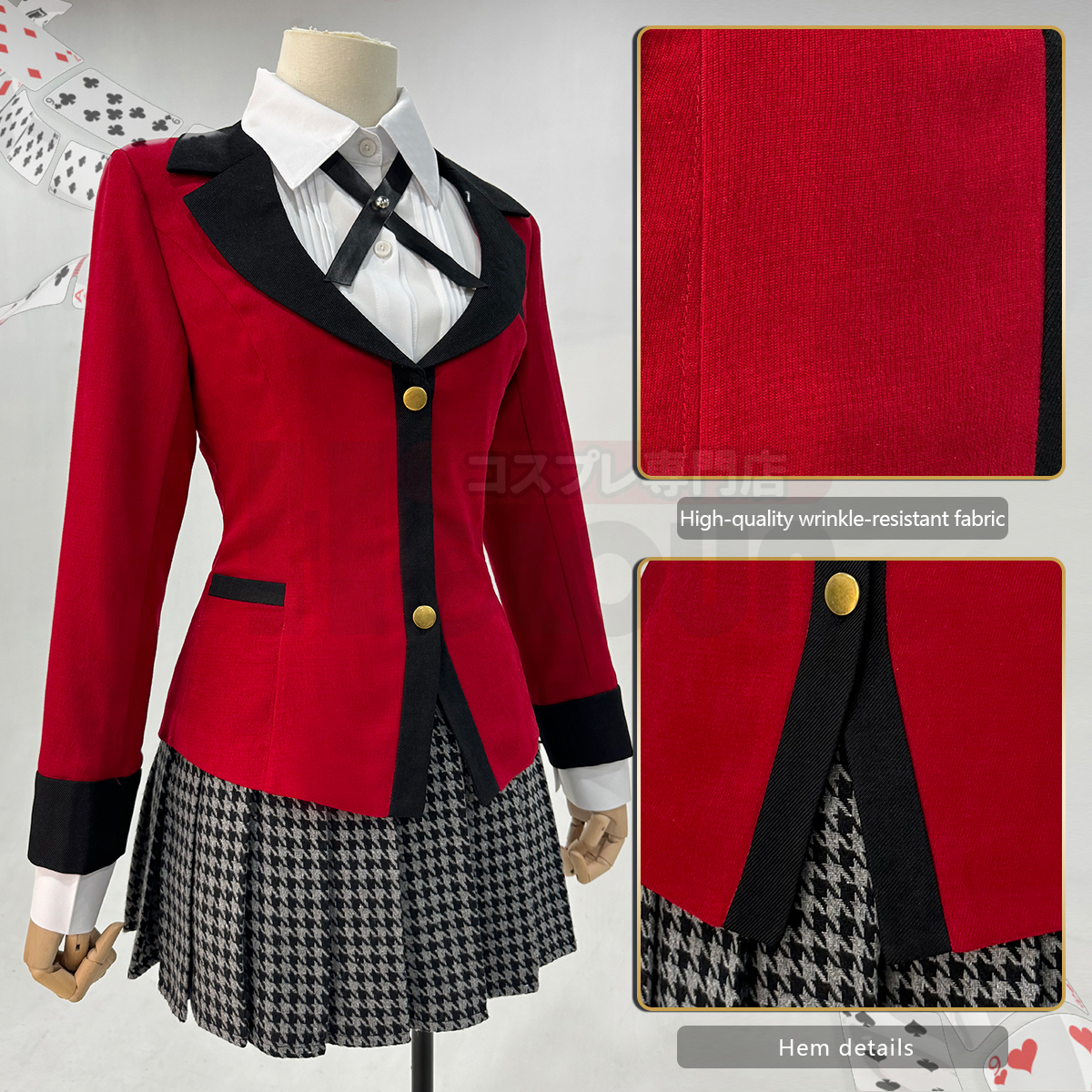 HOLOUN Jabami Yumeko Kakegurui - Anime Cosplay Yumeko reseña y precio