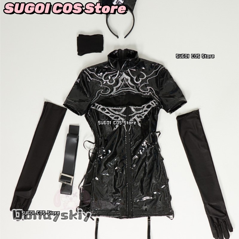 SUGOI@NieRut omata 2B Gothic N - Anime Cosplay Nurse reseña y precio
